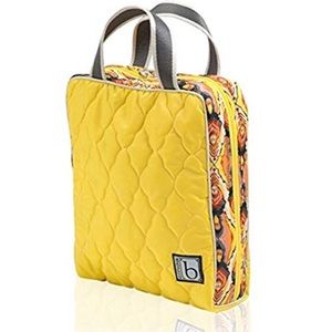 Cinda B vertical cosmetic bag in Seraphina Sun